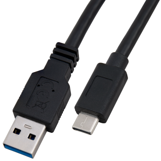 USB 3.2 Kabel, USB-C Stecker auf USB-A Stecker, 0,15m 