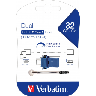 USB 3.2 Stick Verbatim, 32GB, Dual Drive 