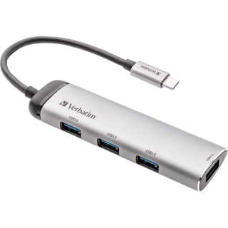 USB-C Multiport-Hub von Verbatim, USB 3.2, 15cm Kabel 