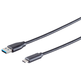 USB Kabel, 3.1 C-Stecker - 3.0 A-Stecker, 0,5m 