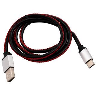 USB-Ladekabel A Stecker auf USB Typ C schwarz 0,9m 