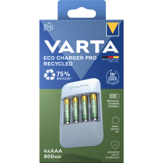 Universal Batterie-Ladegerät VARTA, Eco Charger Pro, 4x Micro (AAA) 