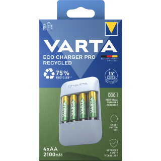 Universal Batterie-Ladegerät VARTA, Eco Charger Pro, 4x Mignon (AA) 