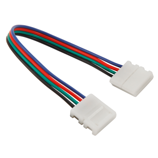 Verbinder für LED-Stripe, flexibel, 4Pin auf 4Pin, RGB, 10mm 