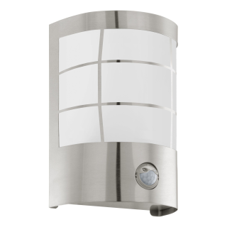 Wandleuchte EGLO "Cerno 1", LED, E27, 1x4,9W, Edelstahl/Glas, edelstahl/weiß 