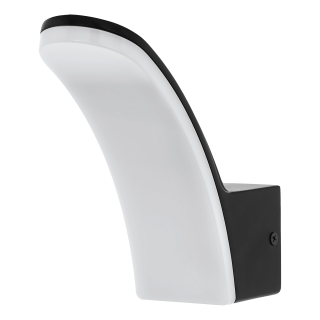 Wandleuchte EGLO "Laconella-E", LED, 11,5W, 1200lm, 3000K, schwarz/weiß, 7x18cm 