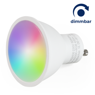 Wifi Smart LED Strahler McShine, 400lm, 5W, RGB + CCT, Alexa, Google Assistant, App 