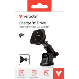 Wireless Charger Verbatim, KFZ, Qi2, Magnetic, CND-02 