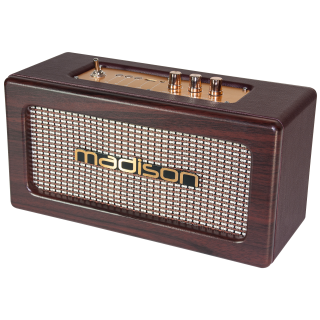 tragbarer Nostalgie Lautsprecher MADISON "FREESOUND-VINTAGE-WD" Bluetooth, Akku 