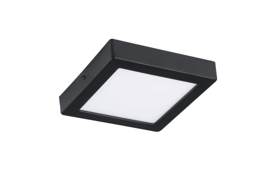 Aufbauleuchte EGLO "Idun", LED, 9,5W, 1500lm, 4000K, schwarz/weiß, 17x17x3cm 
