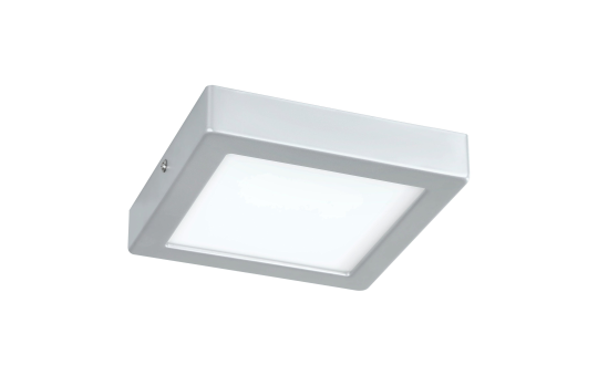 Aufbauleuchte EGLO "Idun", LED, 9,5W, 1500lm, 4000K, silber/weiß, 17x17x3cm 