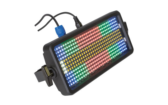 DMX-Lichteffekt IBIZA "FLASH-COLOR-STROBE", 384 LED RGB+W,110-240V, 320x160x75mm 