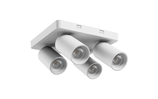 Deckenleuchte "MADARA ALTRO SQUARE", 4x GU10, 250V, IP20, weiß 