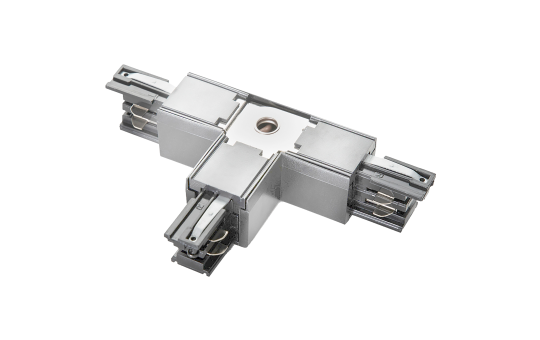 Einspeiser-Steckverbinder "SPS2" für 3-Phasen-Schienensystem, T-T2 Links, weiß 