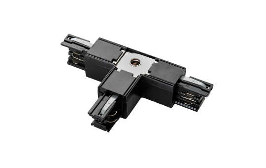 Einspeiser-Steckverbinder "SPS2" für 3-Phasen-Schienensystem, T-T2 Links,schwarz 
