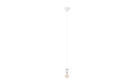 Hängeleuchte EGLO "Capoliveri-E", E27, 1x40W, Kunststoff/Stahl, weiß, 110xØ12cm 