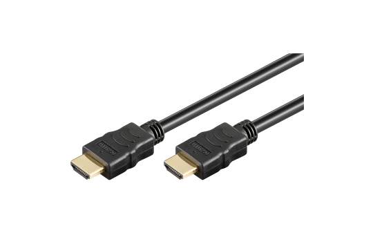 HDMI-Kabel, High Speed, mit Ethernet, 4K/60Hz, schwarz, 1m 