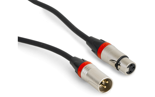 Hochwertiges Audiokabel BST "SOUND-XLRM-XLRF-10" 10m, XLR Stecker u. Buchse 