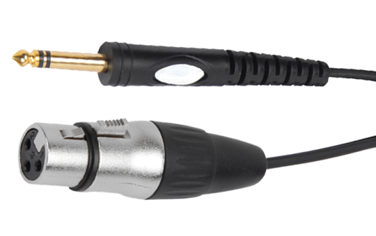 Hochwertiges Verbindungskabel BST "XLRF-JACKM-6" 6m,1x Klinkenstecker 1x XLR 