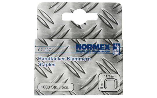 Klammern für Handtacker, 11,3x8mm 