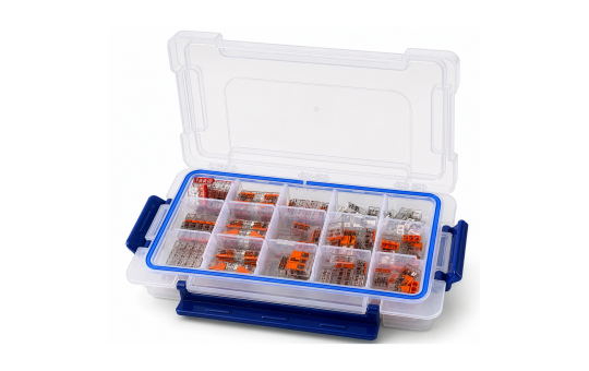 Klemmen-Set WAGO mit 100 Klemmen in praktischer Sortimentsbox 