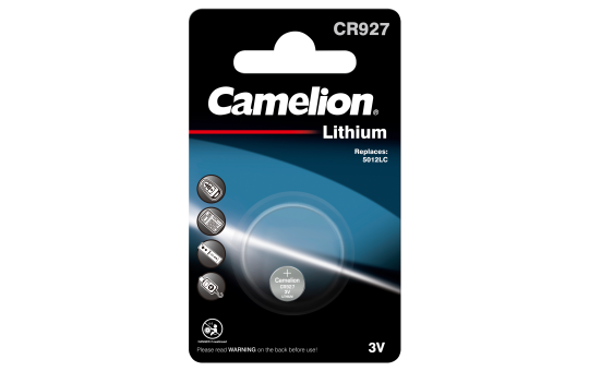 Knopfzelle CAMELION, CR927 3,0V, Lithium, 1er-Blister 