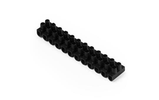 Lüsterklemme McPower, 12 Klemmen, 2,5mm², 3A, schwarz 