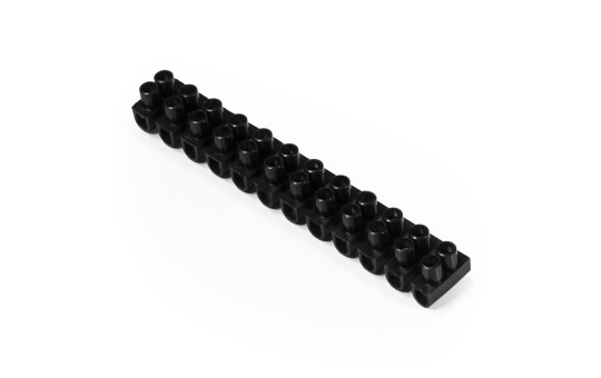 Lüsterklemme McPower, 12 Klemmen, 4,5mm², 5A, schwarz 