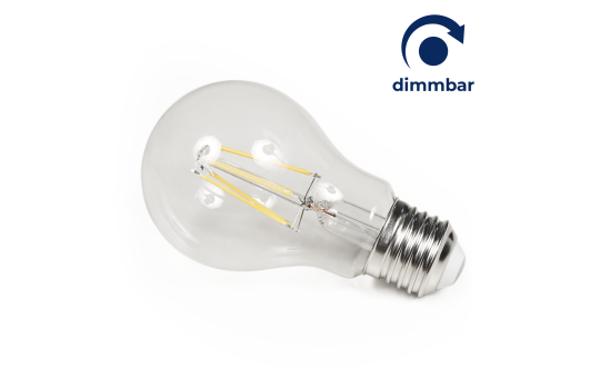 LED Filament Glühlampe McShine "Filed", E27, 6W, 620 lm, warmweiß, dimmbar, klar 