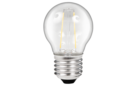 LED Filament Tropfenlampe McShine "Filed", E27, 2W, 260Lm, warmweiß, klar 