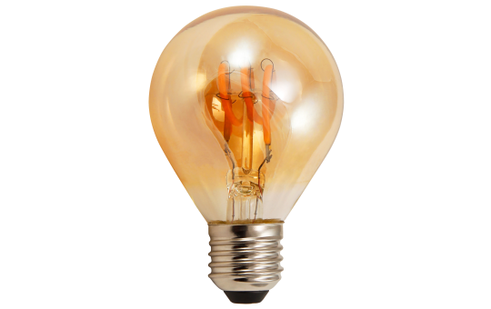 LED Filament Tropfenlampe McShine "Retro" E27, 2W, 150lm, warmweiß,goldenes Glas 