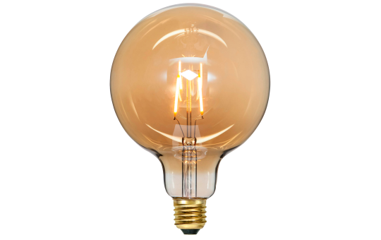LED-Lampe "Vintage Gold", E27, 0,75W,  2000K, 80lm, 12x17,8cm, Amber 