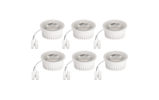 LED-Modul McShine "MCOB", 5W, 400lm, 230V, 50x25mm, 4000K, dimmbar, 6er-Pack 