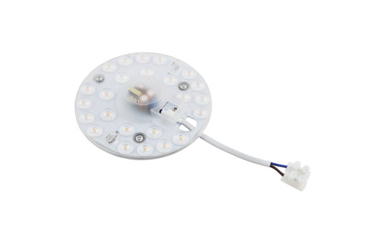 LED-Modul McShine, Umrüstsatz mit Magnethalterung, Ø12,5cm, 12W, 1200lm, 3000K 