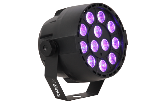 LED PAR-Strahler IBIZA "PAR-MINI-UV" 24W, 4 DMX Kanäle 