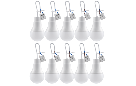 LED-Renovierleuchte McShine "LR-9" 9W, 900lm, 4000K, 19cm Kabel, 10er-Pack 