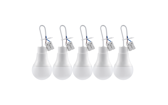 LED-Renovierleuchte McShine "LR-9" 9W, 900lm, 4000K, 19cm Kabel, 5er-Pack 