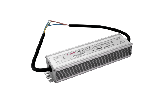 LED-Trafo McShine, elektronisch, IP67, 1-100W, Ein 85~264V, Aus 12V, wasserfest 