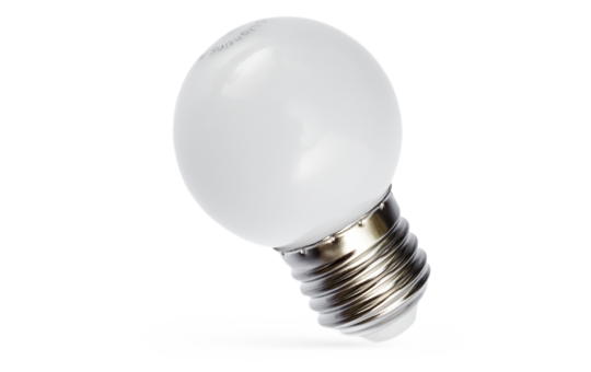 LED Tropfenlampe, E27, 6000K, 1W, 55lm, 230V, 270°, tageslichtweiß 