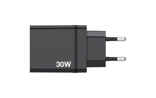 Ladeadapter Verbatim "CHR-30EU1", 30W, schwarz, 2xUSB-A, 1xUSB-A QC, 1xUSB-C PD 