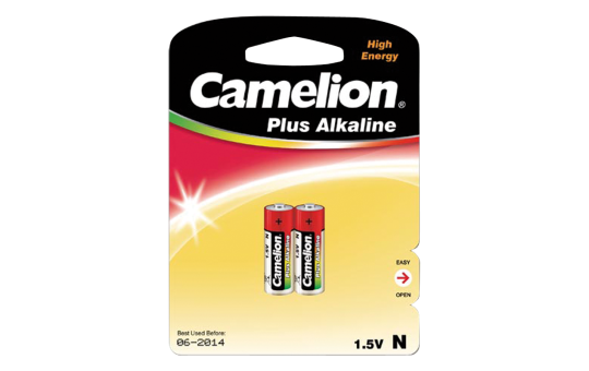 Lady-Batterie CAMELION Plus Alkaline, 1,5V, Typ LR1, 2er-Blister 