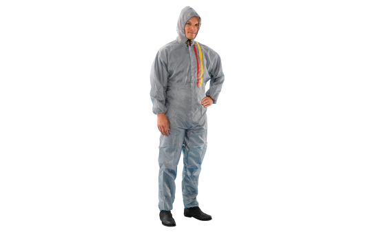 Mehrweg-Polyester-Overall, grau, Größe XL 