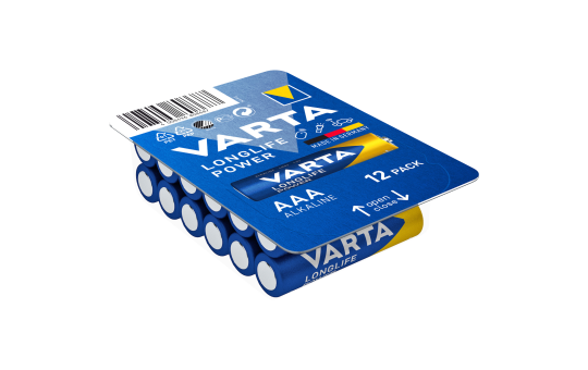 Micro-Batterie VARTA "Longlife Power" 1,5V, Typ AAA/LR03, 12er-Pack 