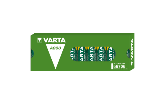 Mignon-Batterie NiMH, VARTA, AA, HR06, 1.2V/2100mAh, 10er-Pack 