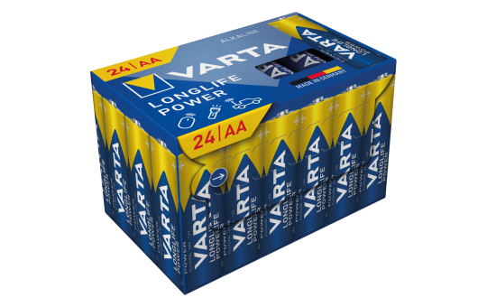 Mignon-Batterie VARTA "Longlife Power", 1,5V, Typ AA/LR6, 24er-Pack 