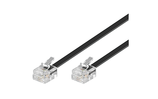 Modular-/ Westernkabel RJ11/RJ14-Stecker > RJ11/RJ14-Stecker, 6P4C, 10m 