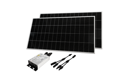 Solar-Set McShine, 2x 300W Solarmodul, 1x 600W Wechselrichter 