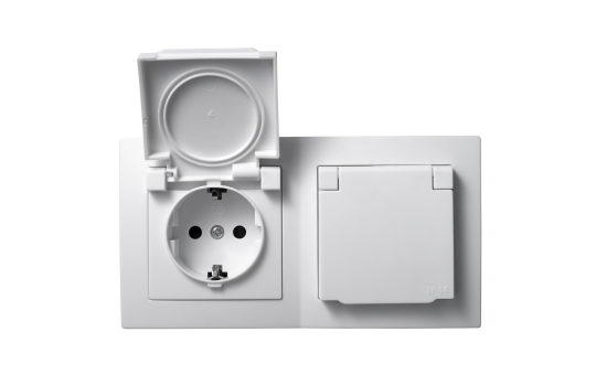 Steckdosen Set McPower Flair "Beginner 2S-IP44", 3-teilig, weiß, IP44 
