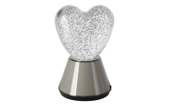 Tischleuchte EGLO "Glitter", LED, Kunststoff, transparent, 16,9xØ11cm 