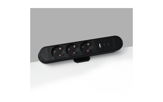 Tischsteckdose McPower "SK-03AC" 3x Steckdose, 2x USB-C PD30W, 1x USB-A 